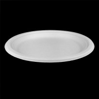 Round white food grade paper pulp plate