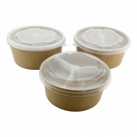 28oz 820ml soup paper bowl for food Custom kraft paper salad bowl